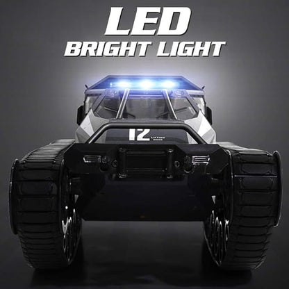 GoolRC RC Tank Car 1/12 Scale 2.4GHz Remote Control Tank 360?Rotating Off-Road RC Crawler Military Vehicle with Rechargeable Battery Gifts for Adults (White)