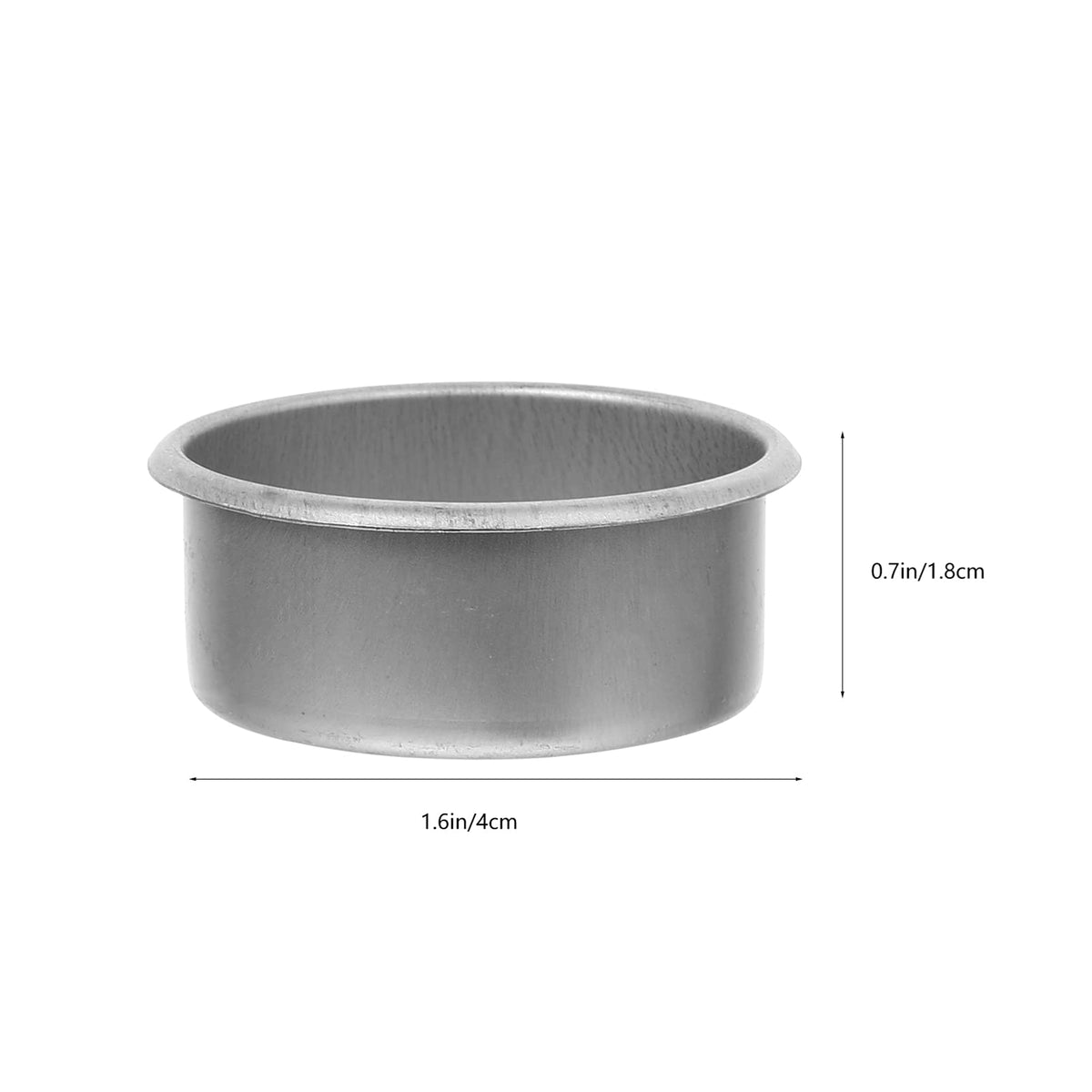 Uonlytech 20Pcs Tea Light Tins Cups Metal Tea Light Case Containers Empty Scented Candle Cup DIY Tealight Candle Holders for Christmas Wedding Table Decoration