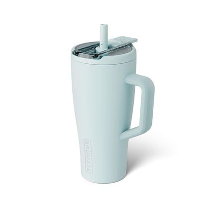 BrüMate Era Flip 40oz Tumbler with 100% Leakproof Covered Straw Lid | Hygienic Covered Straw | Insulated Stainless Steel Water Bottle with Handle | Cup Holder Friendly | BPA-Free (Java)