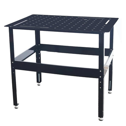 Metrixpio Adjudtable Welding Table Heavy Duty Mobile Steel Workbench with Wheels, 2000 Lbs Load Capacity Work Station Universal Workbench for Metalworking, Cutting Grinding Welding Projects