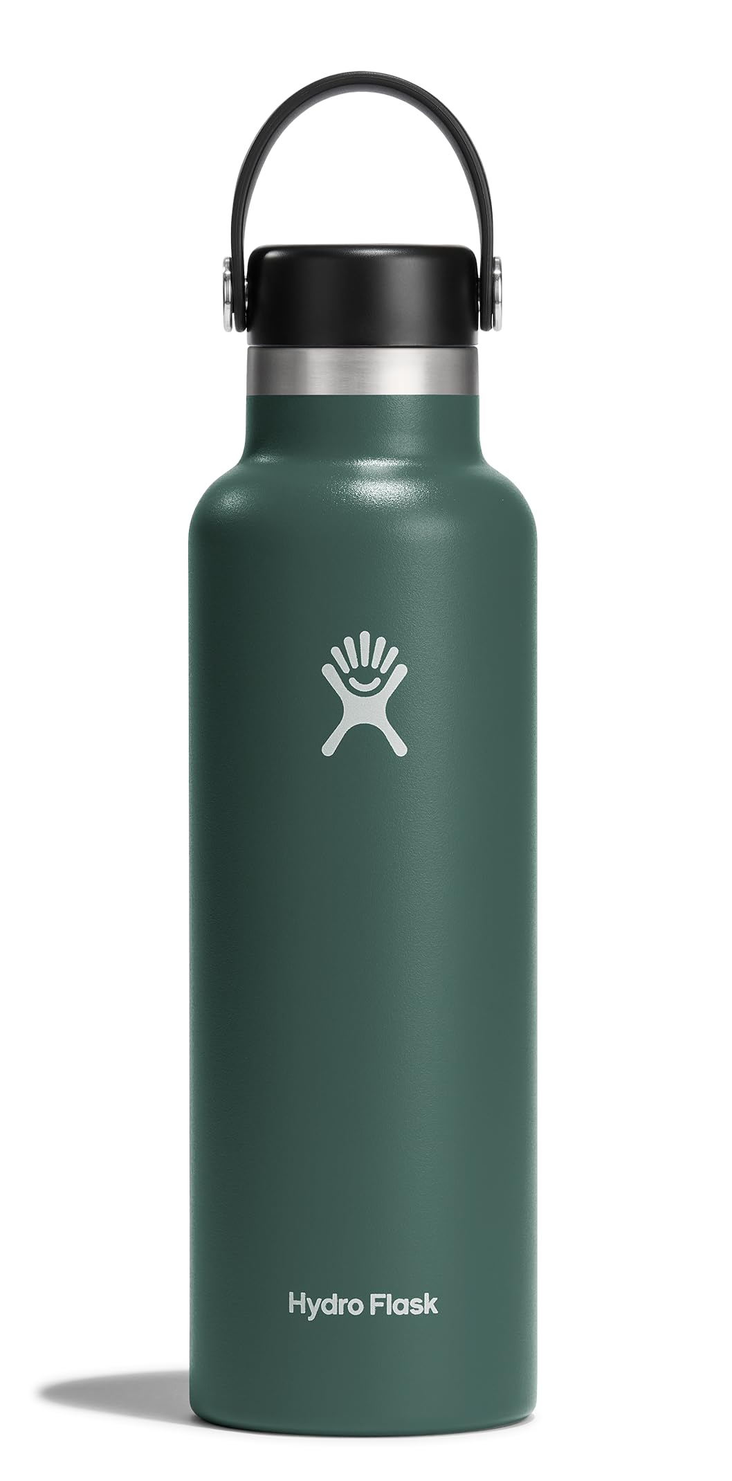Hydro Flask Water Bottle - Insulated Stainless Steel - Non Spill, Leakproof in 21 Oz Fir Green