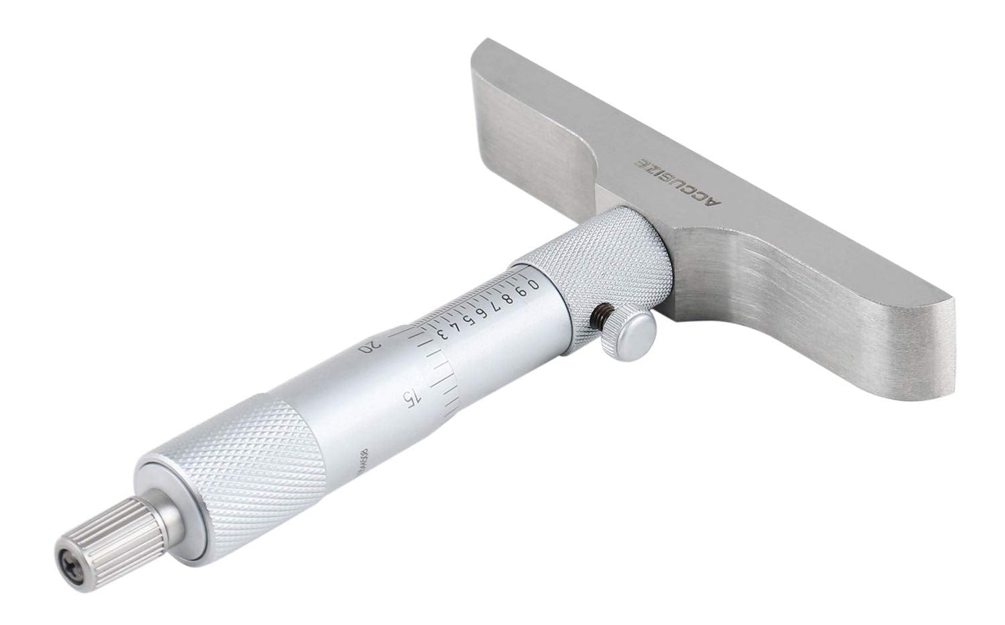 Accusize Industrial Tools 0-6'' by 4'' Base Depth Micrometer, 0.001'' Resolution, 6 Rods, 2025-4201