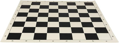 Roman Chess Set - Vinyl Chess Board Black/White- Size 173 + Roman Chess Pieces 375 Black/White