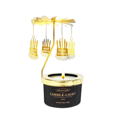Kelly's Custom Candles Gifts for Women,Funny Gift for Her,Birthday Gifts for Women,Unique Candle Gift for Mom and Wife,Rotating Scented Candles(Birthday Cake).