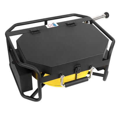 9 inch Monitor 100ft/30m Pipe Inspection Video Camera,IP68 Waterproof 1080P Drain Sewer Pipeline Industrial Endoscope System with Distance Mark Camera DVR Recorder