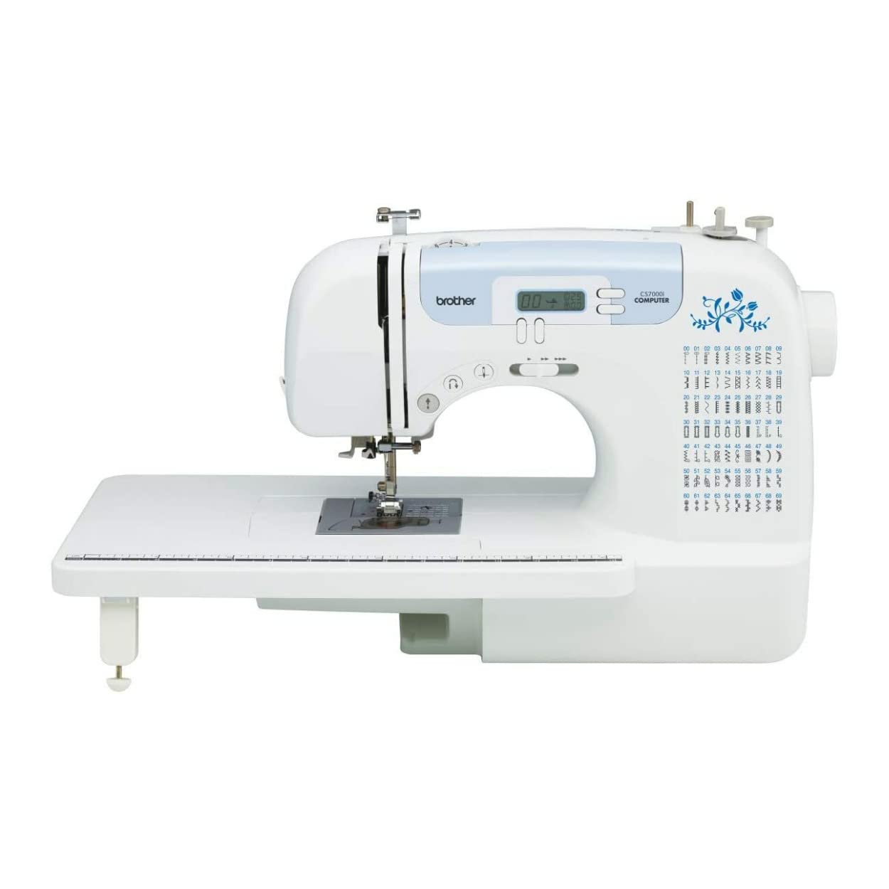 Brother CS7000i Sewing and Quilting Machine, 70 Built-in Stitches, 2.0" LCD Display, Wide Table, 10 Included Feet