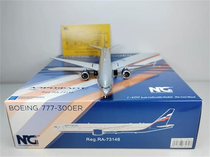 ACE HOBBY NG Models for Aeroflot for Boeing B777-300ER RA-73148 1:400 Aircraft Pre-Built Model
