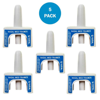 WNL Products 5000NMT Nasal Med Trainer, Naloxone Training Device, for use in Educational Narcan Training Only, Contains No Medicine - 5 Pack