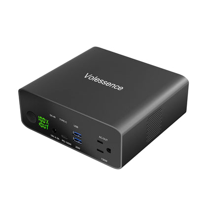 Volessence 40000mah Laptop Power Bank | AC/USB-C/USB-A Battery Backup for Laptops: MacBook Pro/iPad Pro/Dell/HP/Surface | Cameras: Canon/Nikon/DSLR/DJI Drones | Smart Devices: iPhone/Samsung