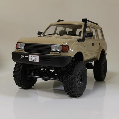 GoolRC RC Truck WPL C54 RC Crawler 1/16 Scale Remote Control Car 4WD All Terrain Off Road RC Rock Crawler 2.4GHz RC Climbing Car with LED Lights for Adults (Yellow)