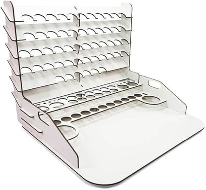 Vallejo - Paint Display and Work Station with Vertical Storage for Acylic Paints for Scale Models and Miniatures | Size 40 x 30 cm (15.75 in x 11.81 in)
