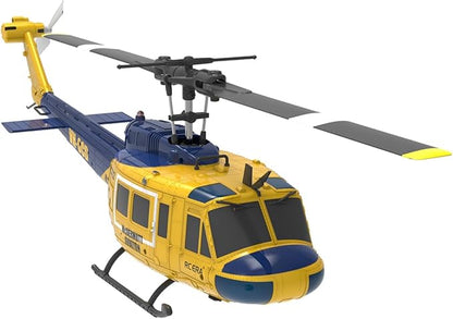 C032 UH-1 Huey RC Helicopter for Adults 1/48 Scale 2.4G 6CH Flybarless Remote Control Military Helicopter 3D Stunt Flight &amp High-Precision RC Airplane for Beginners