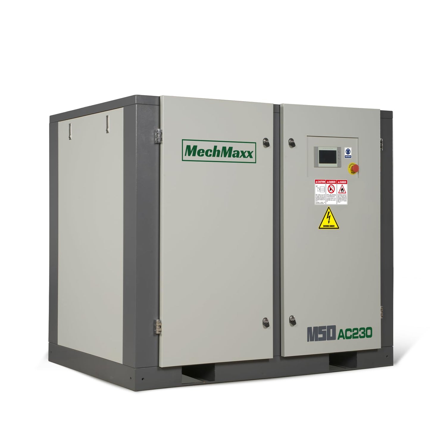 MechMaxx 220CFM Industrial Rotary Screw Air Compressor 50HP 116PSI 230V 3Phase Industrial-Grade,Model M50AC230