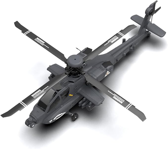 1/32 F11-S AH64 Apacche RC Helicopter 2.4G 6CH RC Dual-axis Co-Drive Flybarless 6G/3D Stunt Airplane Model with GPS (RTF Version)