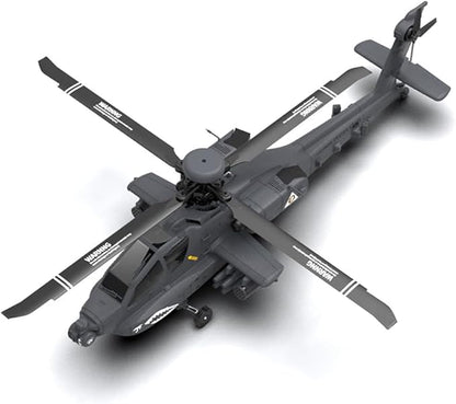 1/32 F11-S AH64 Apacche RC Helicopter 2.4G 6CH RC Dual-axis Co-Drive Flybarless 6G/3D Stunt Airplane Model with GPS (RTF Version)