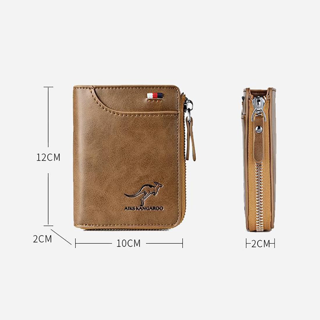 JIANK Reshline Men’s RFID Blocking Wallet (BROWN)