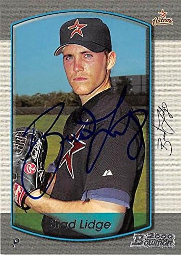 Sports Memorabilia Autograph Warehouse 302392 2000 Brad Lidge Autographed No.271 Baseball Card - Houston Astros