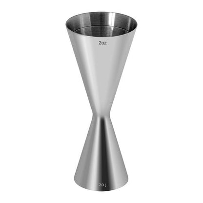 Integrated casting professional Jigger for Bartending,Japanese Cocktail Jigger Premium 304 Stainless Steel Jigger Premium & Heavy-Duty 2 OZ 1 OZ with Dimensions Inside Bartending Measuring