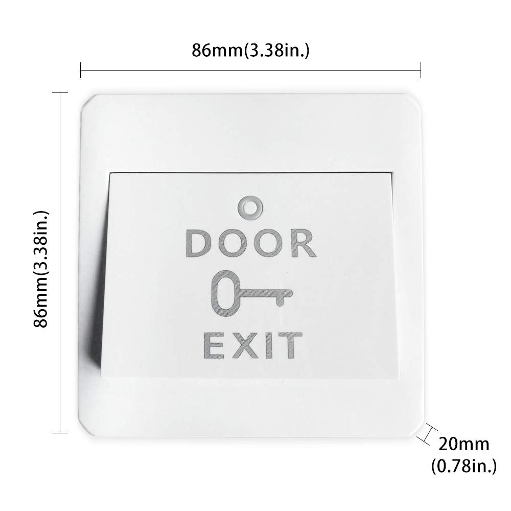 Automatic Swing Door,Push Button Swing Door Opener Remote Control Swing Opening Heavy Duty Door Operator with 2PCS Exit Buttons
