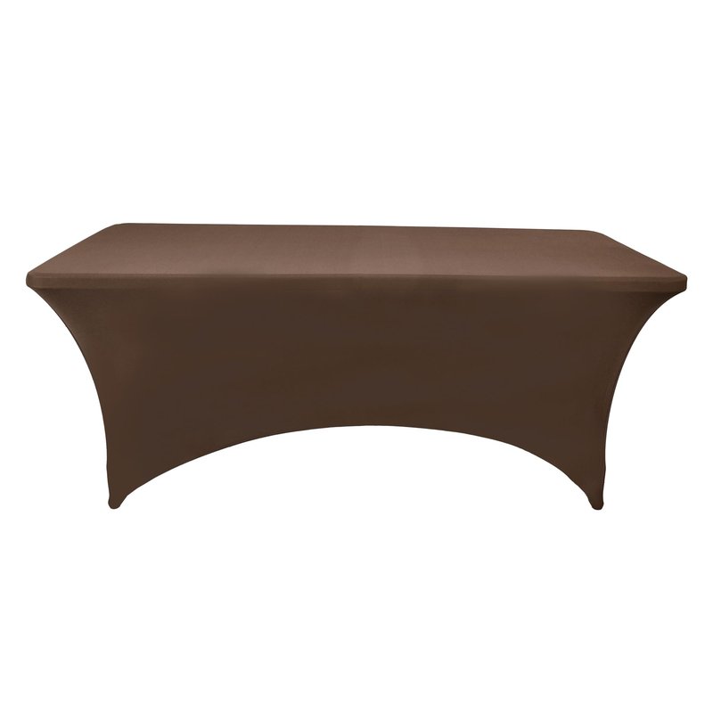 ZarzaaSik 10-Pack 6ft Spandex Table Covers for Rectangle Standard Folding Tables - Wrinkle Resistant Stretch Tablecloths - Ultimate Fitted Table Protector for Parties, Banquet, Wedding