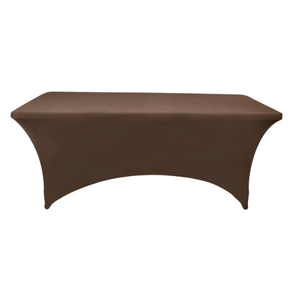 ZarzaaSik 2-Pack 8ft Spandex Table Covers for Rectangle Folding Tables - Washable Elastic Tablecloth - Ultimate Fitted Table Protector for Birthday Parties, Trade Shows, Banquet