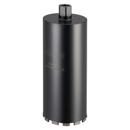 VEVOR Core Drill Bit, 6 Pieces, 1/2/3/4/5/6 inch Diameter, 14 inch Drilling Depth, 1-1/4 in-7 Internal Thread, High-Precision Welding, Wet Diamond Core Bit for Reinforced Concrete, Bricks, and Masonry