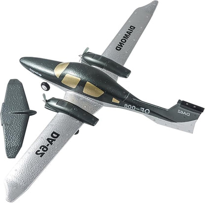RC Plane Remote Control Airplane RTF 2 Chanel Radio Control Diamond Airpcraft for Beginners Wingspan 550mm (2 Batteries)
