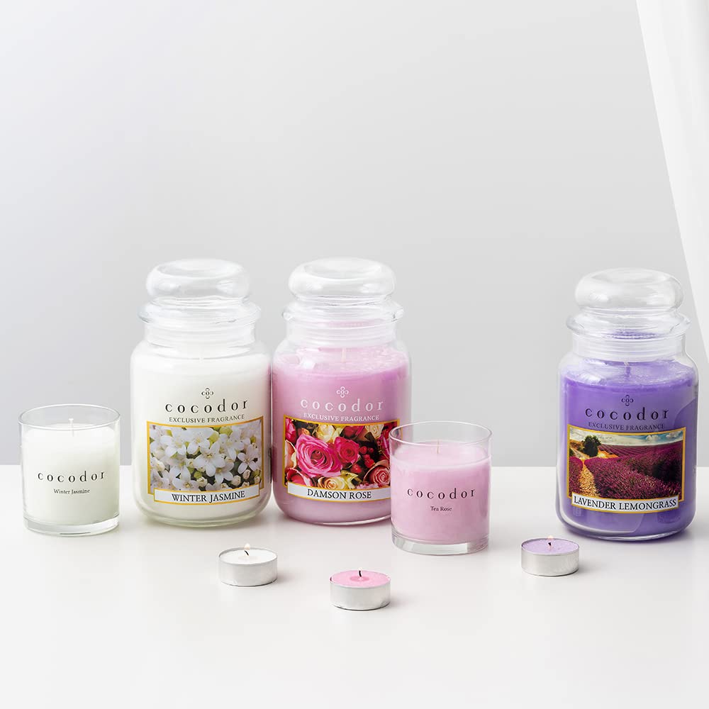 COCODOR Unscented Tealight Candles / 100 Pack / 4-5 Hour Extended Burn Time/Made in Italy, Cotton Wick, Scented Home Deco, Fragrance, Mother's Day