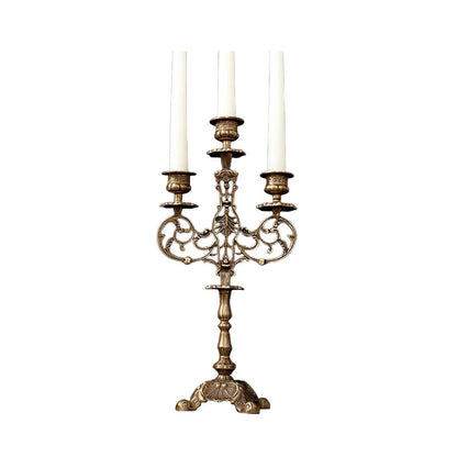 3-Candle Candlesticks Holder, Candle Holder for Wedding Table Centerpieces Metal Candle Stick Holders Fireplace Mantle Decor