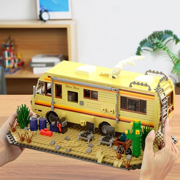 Breaking RV Adventure Building Set AFOL Upgraded Classic Scene Compatible with Lego for Adults for Adults and Avid Fans