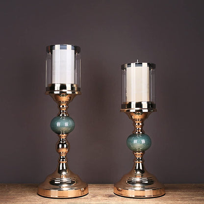 Candle Holder New Chinese Style Ceramic Candle Holder Home Table Decoration Romantic Candle Candles Dinner Props Decoration Candle Holder Wine Cabinet Candlestick (Size : B)