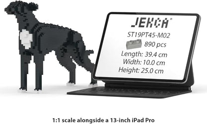 JEKCA Greyhound 01S-M02 | Dog Plastic Building Blocks | Age 14+