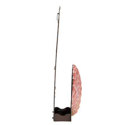 Creative Co-Op Metal Wall Sconce Taper Candle Holder with Resin Shell, Multicolor Finish