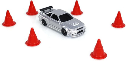 TOUCAN RC HOBBY 1/43 Ready to Run Race Car Gyro Drift Car 4WD Traffic Cones Mini Toy for Men