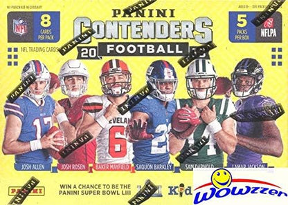 2018 Panini Contenders NFL Football EXCLUSIVE Factory Sealed Retail Box with AUTOGRAPH or MEMORABILIA Card! Look for RCs &amp Autos of Baker Mayfield Saquon Barkley Sam Darnold &amp Many More! WOW
