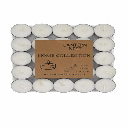 Lantern Nest Unscented Tealight Candles