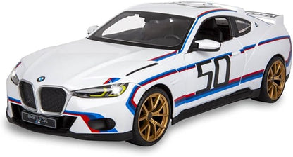 RASTAR BMW RC Car 1/14 BMW 3.0 CSL RC Car BMW Remote Control Toy Car for Kids White 2.4G