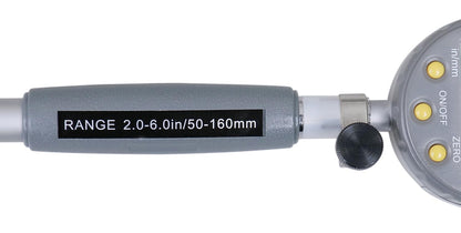 Accusize Industrial Tools 2-6 inch by 0.0005'' Digital Bore Gage, Stem Length 6'', Ee20-5274
