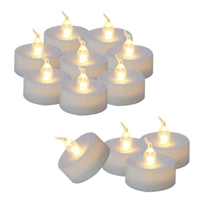 24 Tea Lights Led Flickering with Timer Function (6 hrs on, 18 hrs off), Christmas Mini Flameless Candles Tealights Battery Operated Flickering Warm White for Wedding Party Thanksgiving Decoration