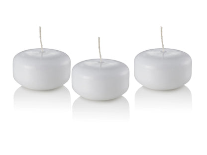 D'light Online Small 2 Inch Floating Candles Bulk Pack for Events, for Centerpieces, Weddings, Spa, Home Decor, Special Occasions and Holiday Decorations (Small - 2" - Set of 144, White)