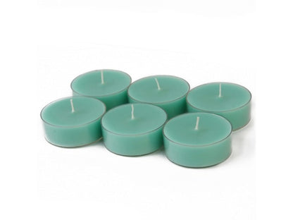 Zest Candle 12-Piece Tealight Candles, Mega Oversized Aqua s