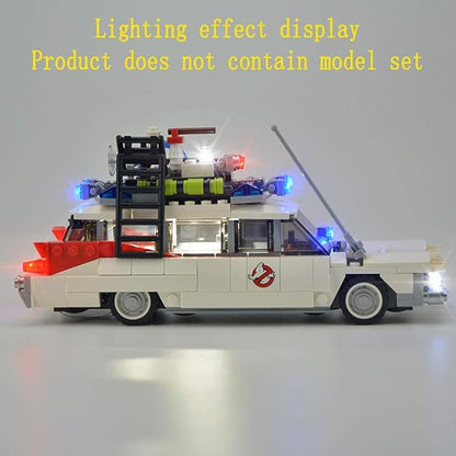 LED Light Kit Compatible with Lego 21108 Ghostbusters ecto 1 (Ver.2014) - Lighting Set for Building Model (Model Set Not Included)