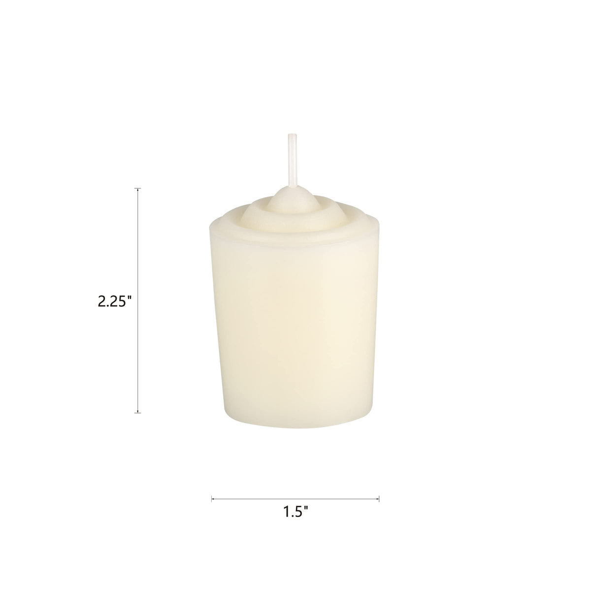 Mega Candles 12 pcs Unscented Ivory Votive Candles, Hand Poured Wax Candle 15 Hours 1.5 Inch x 2.25 Inch, Home Décor, Wedding Receptions, Centerpieces, Occasions, Events, Meditations, Holders