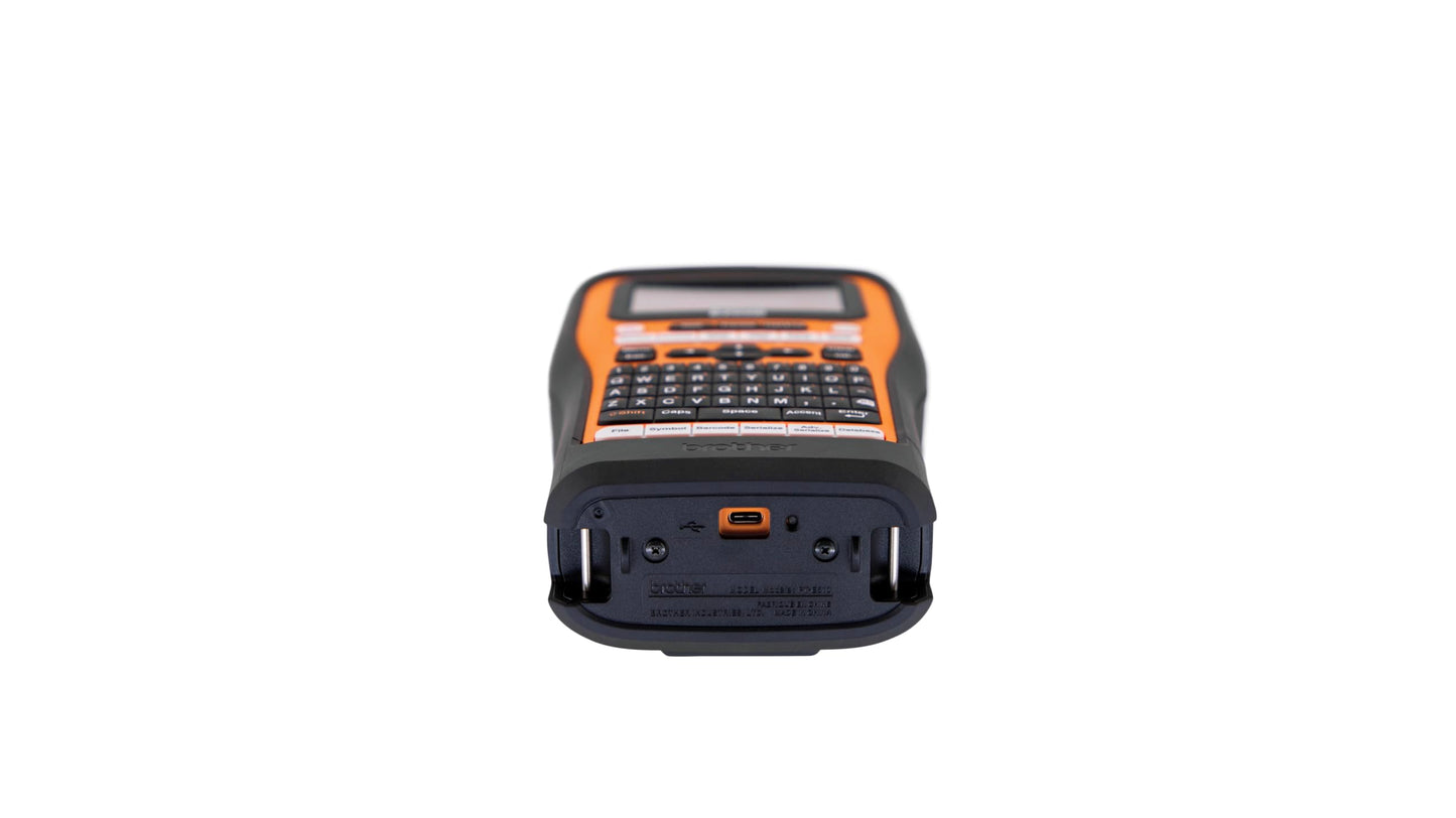 Brother PT-E560BTBP Contractor Kit: P-Touch Handheld Industrial Label Printer with Bluetooth & Dual Auto-Cutter Plus 6 Tapes (up to 24mm Labels)