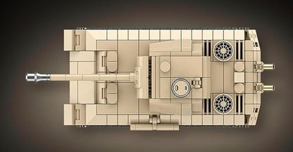 General Jim's German Panther Ausf. Tank Building Set – WW2 Brick Model with Rotating Turret &amp Detailed Tracks – 529 Pieces – Historic Military Set for Collectors – Compatible with Major Brick Bran