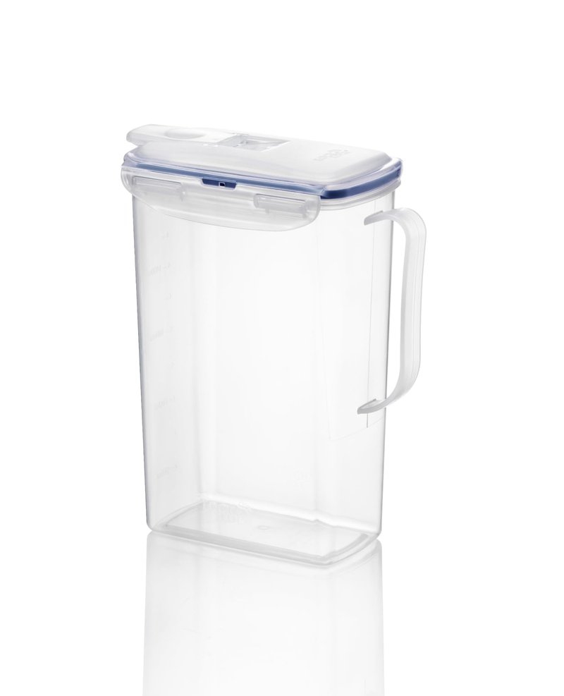 LocknLock Aqua Fridge Door Water Jug | Clear Pitcher | BPA Free Plastic Pitcher with Lid | 2 Quart Pitcher with Lid for Water, Juice, Tea & More Beverages, Clear