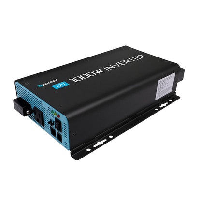 Renogy 1000W Pure Sine Wave Inverter with ECO Mode, 12V DC to AC 120V 110V Converter for Off-Grid Solar System, Home, RV, Solar Power Inverter with Remote Switch, Surge 2000W