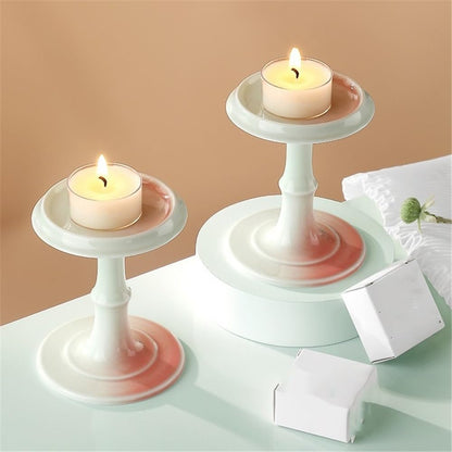 YUHUAWF Candle Holderss Light Luxury Ceramic Aromatherapy Candle Holder Home Decoration Candlestick Ornaments Decorative Candlestick