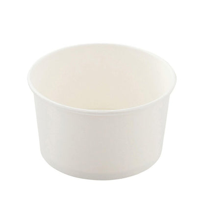 Coppetta 8-Ounce Dessert Cups, 200 Disposable Ice Cream Cups - Lids Sold Separately, Sturdy, White Paper Frozen Yogurt Bowls, For Hot And Cold Foods, Perfect For Gelato Or Mousse - Restaurantware
