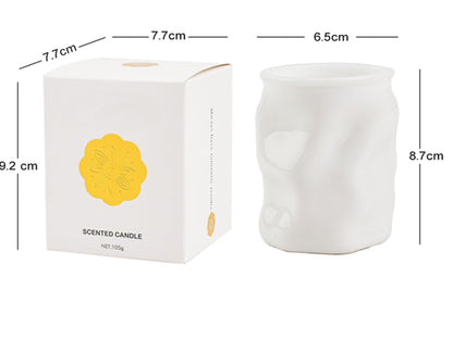Scented Candle Chakra Ceramic Cup Shape,300G Aroma Soy Wax Greek Aesthetic Prayer Decorative Candle for Table Photo Prop,Prefect Gift for Meditation Stress Relief Mood Boosting Bath Yoga